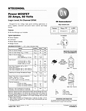DataSheet NTD20N06L pdf