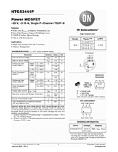 DataSheet NTGS3441P pdf