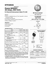 DataSheet NTP30N20 pdf