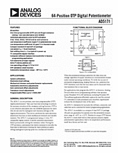 DataSheet AD5171BRJ100 pdf