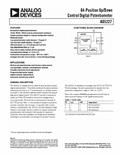 DataSheet AD5227BUJZ10 pdf