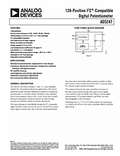 DataSheet AD5247BKS10 pdf