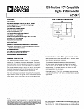 DataSheet AD5247BKS100 pdf