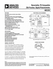 DataSheet AD5259B10 pdf