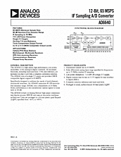 DataSheet AD6640 pdf