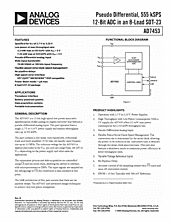 DataSheet AD7453 pdf