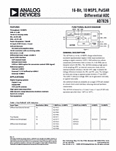DataSheet AD7626 pdf