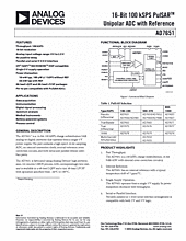 DataSheet AD7651 pdf