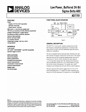 DataSheet AD7791 pdf