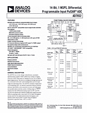 DataSheet AD7952 pdf