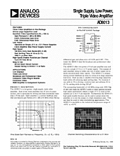 DataSheet AD8013 pdf