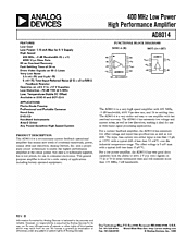 DataSheet AD8014 pdf