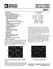 DataSheet AD8023 pdf