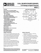 DataSheet AD9211-250 pdf