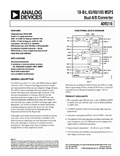 DataSheet AD9216-80 pdf