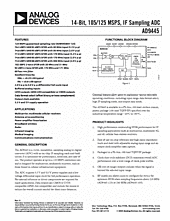 DataSheet AD9445-125 pdf