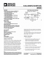 DataSheet AD9460-80 pdf