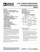 DataSheet AD9626-170 pdf