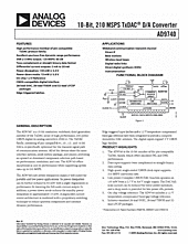 DataSheet AD9740 pdf