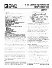 DataSheet AD9750 pdf