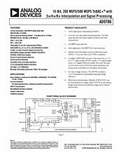 DataSheet AD9786 pdf