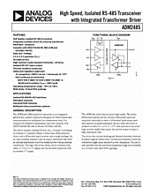 DataSheet ADM2485 pdf