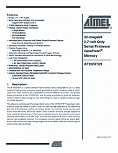 DataSheet AT25DF321 pdf