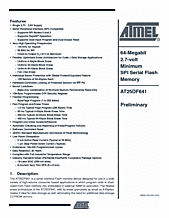 DataSheet AT25DF641 pdf