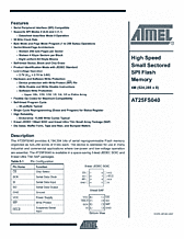 DataSheet AT25FS040 pdf