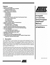 DataSheet AT26DF081A pdf