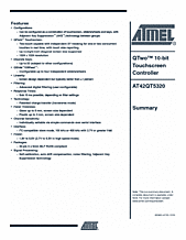 DataSheet AT42QT5320 pdf