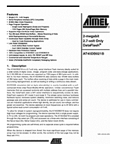 DataSheet AT45DB021B pdf