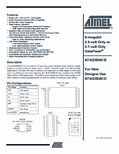 DataSheet AT45DB081B pdf