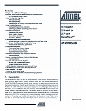 DataSheet AT45DB081D pdf