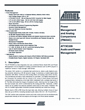 DataSheet AT73C209 pdf