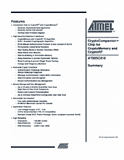 DataSheet AT88SC018 pdf