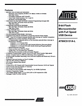 DataSheet AT89C5131A-L pdf