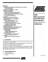 DataSheet AT89C5132 pdf