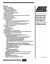 DataSheet AT89C51CC03 pdf