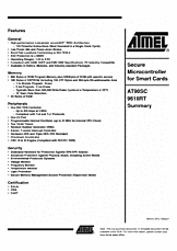 DataSheet AT90SC9618RT pdf