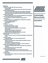 DataSheet AT91CAP7E pdf