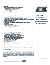 DataSheet AT91M55800A pdf