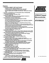 DataSheet AT91RM9200 pdf