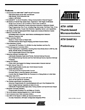 DataSheet AT91SAM7A3 pdf