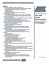 DataSheet AT91SAM9260 pdf