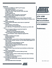 DataSheet AT91SAM9261 pdf