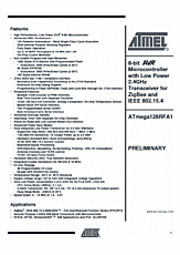DataSheet ATmega128RFA1 pdf