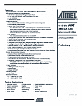 DataSheet ATxmega256A3B pdf