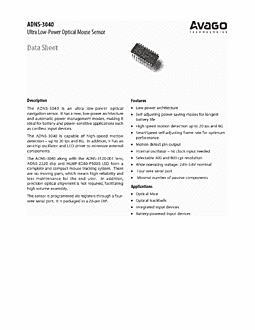 DataSheet ADNS-3040 pdf