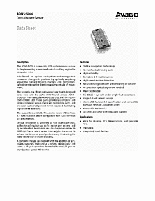 DataSheet ADNS-5000 pdf